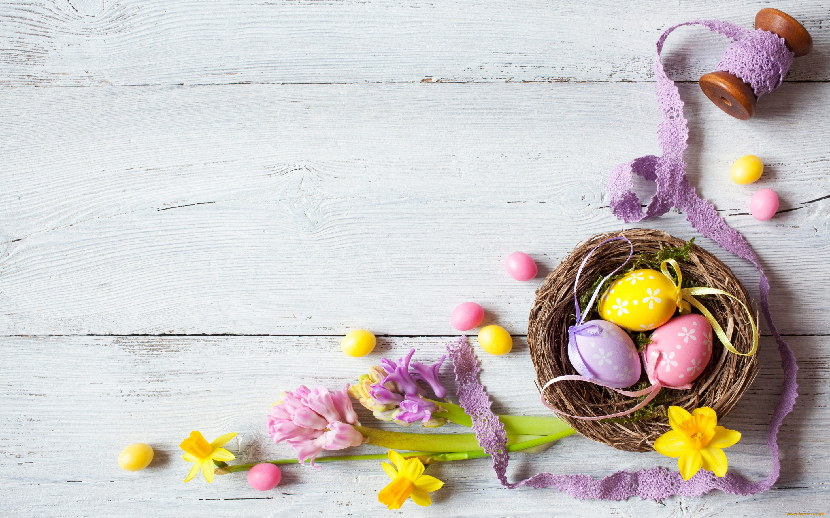 , , flowers, eggs, , easter, wood, , candy